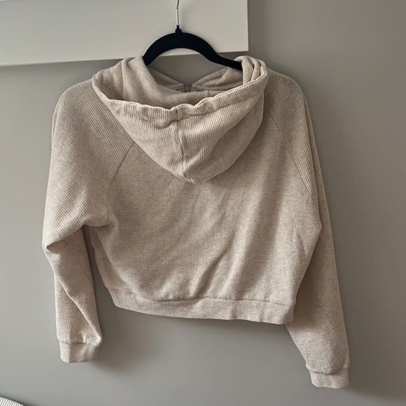 Dynamite beige waffle zip up - Picture 3 of 4